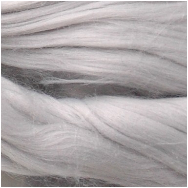 Acrylic fiber. Color- white gray. 10 g.