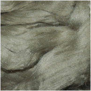 Acrylic fiber. Color- green gray. 10 g.