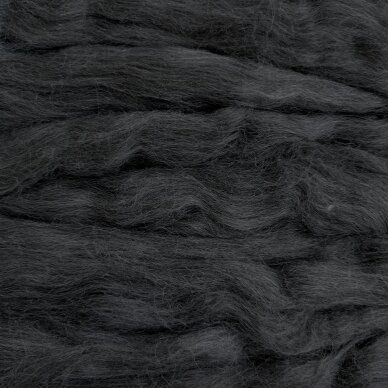 Alpaca wool tops 50g. ± 2,5g. Color - natural gray. (Kopija)