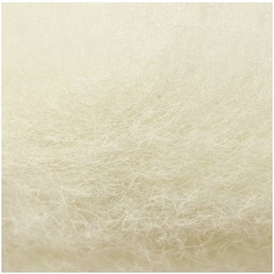 Tyrol carded wool 50g. ± 2,5g. Color - white, 27 - 32 mik.