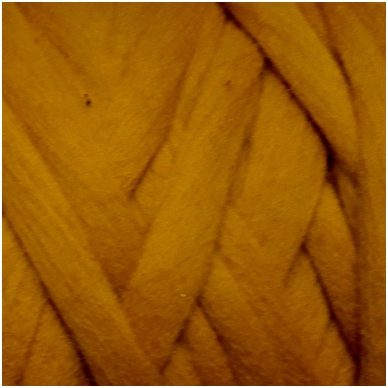 Wool tops 50g. ± 2,5g. Color -dark beige, 26 - 31 mik.