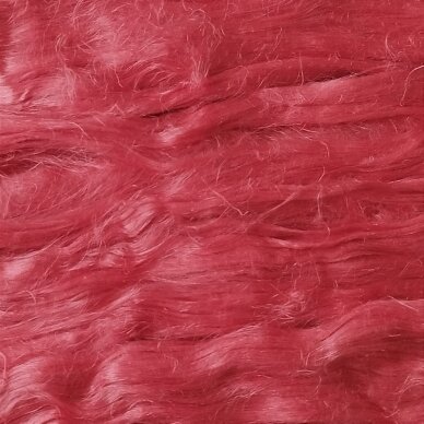 Linen fibers 10 g. Color -coral