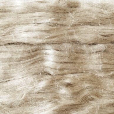Linen fibers 10 g. Color - natural gray.