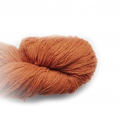 Wool yarn hank 150g. ± 5g. Color - cinnamon. 100% wool.