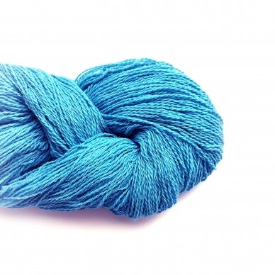 Wool yarn hank 150g. ± 5g. Color - sky blue. 100% wool.