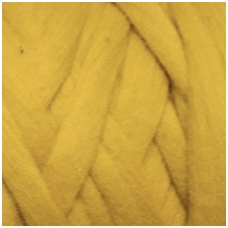 Medium Merino wool tops 50g. ± 2,5g. Color - mustard , 20.1 - 23 mik.