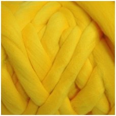 Medium Merino wool tops 50g. ± 2,5g. Color - yellow, 20.1 - 23 mik.