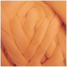 Medium Merino wool tops 50g. ± 2,5g. Color - light orange , 20.1 - 23 mik.