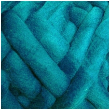 Medium Merino wool tops 50g. ± 2,5g. Color - turquoise, 20.1 - 23 mik.