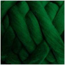 Medium Merino wool tops 50g. ± 2,5g. Color - green, 20.1 - 23 mik.