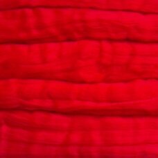 Super fine wool tops 50g. ± 2,5g. Color - bright red, 15,6 - 18,5 mik.