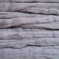 Super fine wool tops 50g. ± 2,5g. Color - white, 15,6 - 18,5 mik. (Kopija)