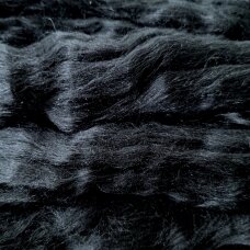 Merino wool with Silk, 70% wool 30% silk. Color - black