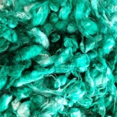 Silk cocoon. Color- green mix. 5g.