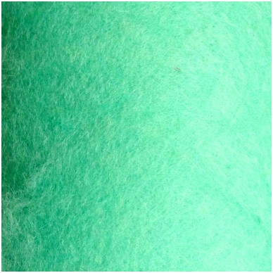 New Zealand carded wool 50g. ± 2,5g. Color - mint, 27 - 32 mik.