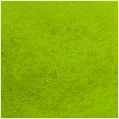 New Zealand carded wool 50g. ± 2,5g. Color - apple green, 27 - 32 mik.