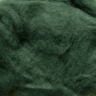New Zealand carded wool 50g. ± 2,5g. Color - dark woods, 27 - 32 mik.