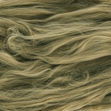 Acrylic fiber. Color- green cream. 10 g.