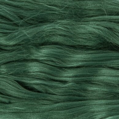 Acrylic fiber. Color- dark green. 10 g.