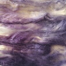 Silk fiber. Color- mix violet. 5 g.
