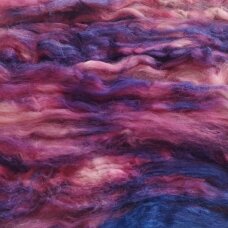 Silk fiber. Color- violet/pink. 5 g.