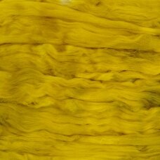 Silk fiber. Color- yellow/green. 5 g.