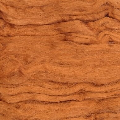 Silk fiber. Color- orange. 5 g.