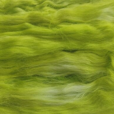 Silk fiber. Color- salad. 5 g.
