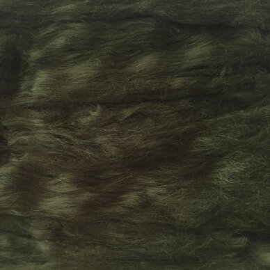 Silk fiber. Color- moss. 5 g.