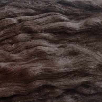 Silk fiber. Color- light brown. 5 g.