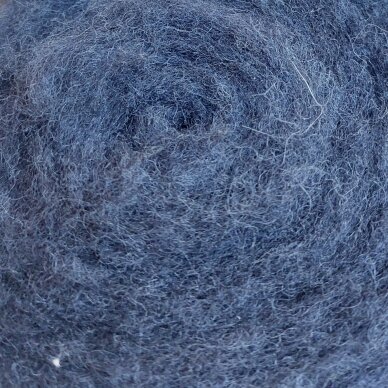 Tyrolian carded wool. Color - gray blue, 31 - 34 mik.