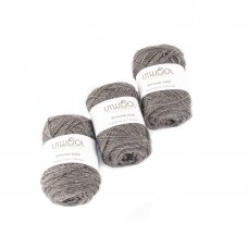 Lithuanian wool yarn balls 10 balls of 100g. ± 5g. Color - gray. 100% wool.