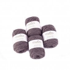 Lithuanian wool yarn balls 10 balls of 100g. ± 5g. Color - gray. 100% wool.