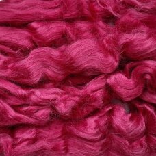 Viscose fiber. Colour- coral pink. 10g.