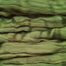 Viscose fiber. Colour- Leaf green. 10g.