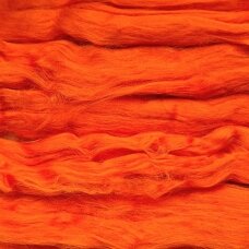 Viscose fiber. Colour- orange. 10g.