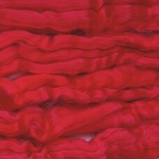 Viscose fiber. Colour-Red. 10g.