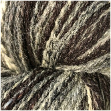 Wool yarn hank 150g. ± 5g. Color - brown, black, gray, white. 100% wool.