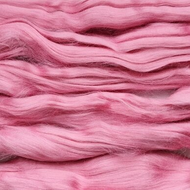 Viscose fiber. Colour- rose pink. 10g.
