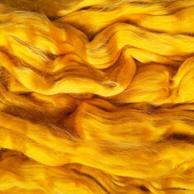 Viscose fiber. Colour- egg yellow. 10g.
