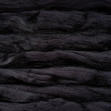 Viscose fiber. Colour- black. 10g.
