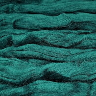 Viscose fiber. Colour- Opal green. 10g.