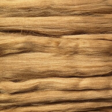 Viscose fiber. Colour- orange clay. 10g.