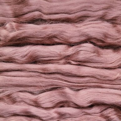 Viscose fiber. Colour- pastel brown. 10g.