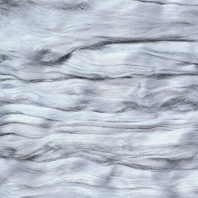 Viscose fiber. Colour- gray. 10g.