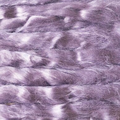Viscose fiber. Colour- lilac. 10g.
