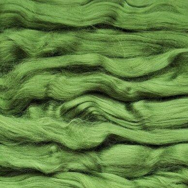 Viscose fiber. Colour- Green jewel. 10g.