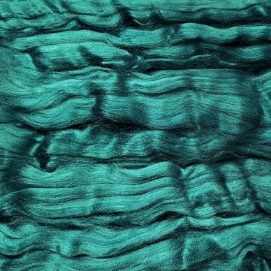 Viscose fiber. Colour- green jewel. 10g.