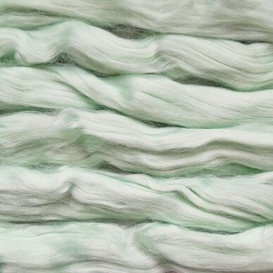 Viscose fiber. Colour- light mint. 10g.