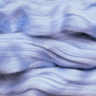Viscose fiber. Colour- light blue. 10g.